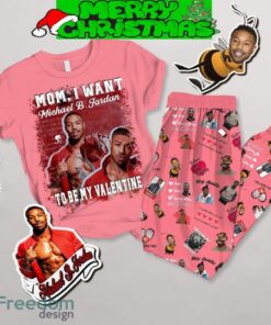 Michael B. Jordan My Valentine Fleece Pajamas Set All Over Print Christmas Gift