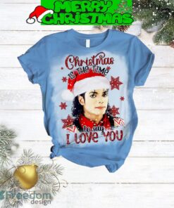 Michael Jackson Christmas Is The Time To Say I Love You Pajamas Set Men Women For Fans - Michael Jackson Christmas Is The Time To Say I Love You Pajamas Set-2