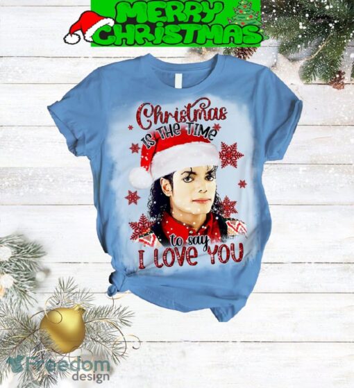 Michael Jackson Christmas Is The Time To Say I Love You Pajamas Set Men Women For Fans - Michael Jackson Christmas Is The Time To Say I Love You Pajamas Set-2