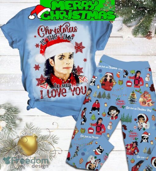 Michael Jackson Christmas Is The Time To Say I Love You Pajamas Set Men Women For Fans - Michael Jackson Christmas Is The Time To Say I Love You Pajamas Set-1