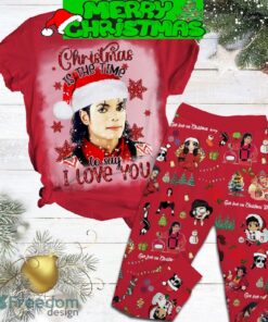 Michael Jackson Give Love On Christmas Day Pajamas Set Gift Family - Michael Jackson Give Love On Christmas Day Pajamas Set-1