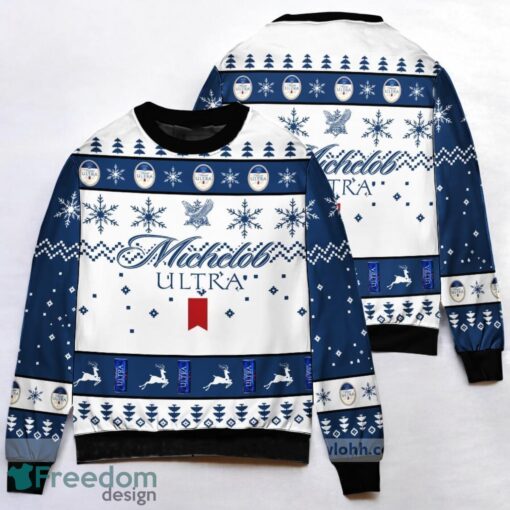 Michelob Ultra Custom Ugly Christmas Sweater 3D Printed Christmas Gift Product Photo 1