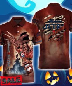 Michelob ULTRA Halloween Freddy Krueger Polo Shirt For Men Women Gift Christmas Holidays