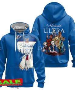 Michelob ULTRA Horror Halloween Characters Hoodie Zip Hoodie Red For Men Women Gift Christmas
