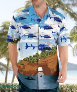 Michigan Police Helicopter Hawaiian Shirt Product Photo 3