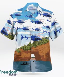 Michigan Police Helicopter Hawaiian Shirt Product Photo 4