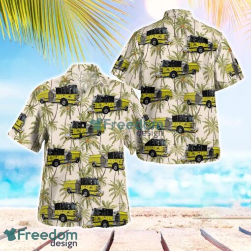 Michigan, Resort Bear Creek Fire Department Beach Hawaiian Shirt Gift For Summer Holiday Product Photo 1