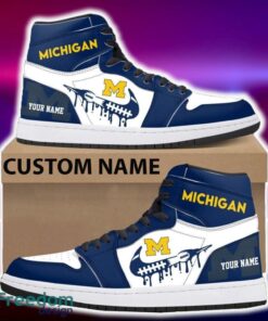 Michigan Wolverines Air Jordan Hightop Shoes New Custom Name For Fans Gift Sneaker