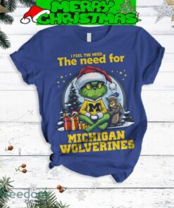 Michigan Wolverines Grinch Christmas I Feel The Need Fleece Pajamas Set All Over Print Christmas Gift - Michigan Wolverines Grinch Christmas I Feel The Need Fleece Pajamas Set-3