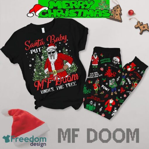 Mighty Doom Under The Christmas Tree Fleece Pajamas Set Men Women For Fans - Mighty Doom Under The Christmas Tree Fleece Pajamas Set-2