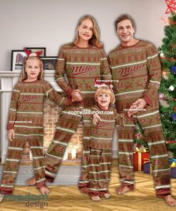 Miller High Life Beer Ugly Christmas Pajamas Set Family
