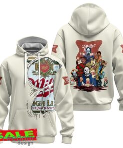 Miller High Life Horror Halloween Characters Hoodie Zip Hoodie Knitwear For Men Women Gift Christmas