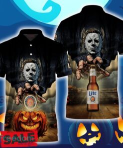 Miller Lite Halloween Michael Myers Polo Shirt For Men Women Gift Christmas Holidays