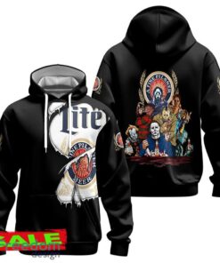 Miller Lite Horror Halloween Characters Hoodie Zip Hoodie Gifting For Men Women Gift Christmas