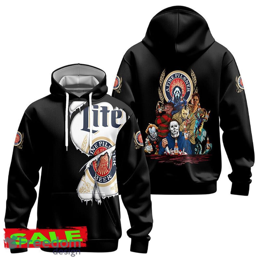 Miller Lite Horror Halloween Characters Hoodie Zip Hoodie Gifting For Men Women Gift Christmas image Miller Lite Horror Halloween Characters Hoodie Zip Hoodie Gifting For Men Women Gift Christmas - Miller Lite Horror Halloween Characters Hoodie Zip Hoodie Gifting For Men Women Gift Christmas