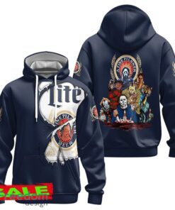 Miller Lite Horror Halloween Characters Hoodie Zip Hoodie Special For Men Women Gift Christmas