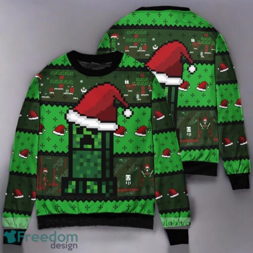 Minecraft Creepr ,Ugly Sweater 3D Printed Christmas Gift Party,ugly Sweater 3D Printed Christmas Gift ideas Product Photo 1