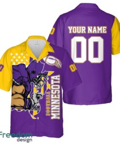 Minnesota personalized name and number Hawaiian Shirt And Shorts Team Beach Shirt Product Photo 2