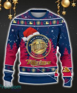Minnesota Twins Car For Fans 3D Sweater Ugly Christmas Santa Hat Tree Gift For Men Women