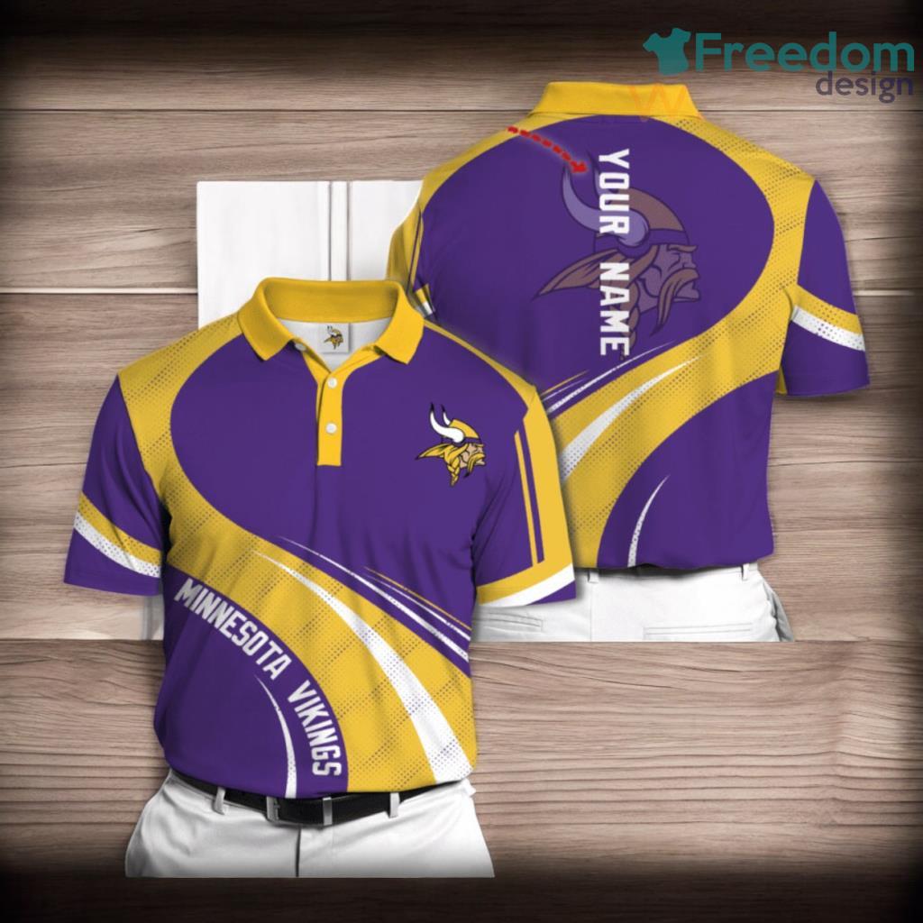 Minnesota Vikings 3D Polo Shirt For Fans Product Photo 1