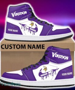 Minnesota Vikings Air Jordan Hightop Shoes New Custom Name For Fans Gift Sneaker Minnesota Vikings Air Jordan Hightop Shoes New Custom Name For Fans Gift Sneaker