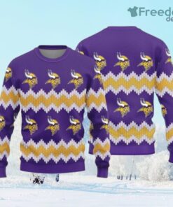 Minnesota Vikings Christmas Pattern Ugly Christmas Sweater Frozen Gift For Fans Gift Christmas