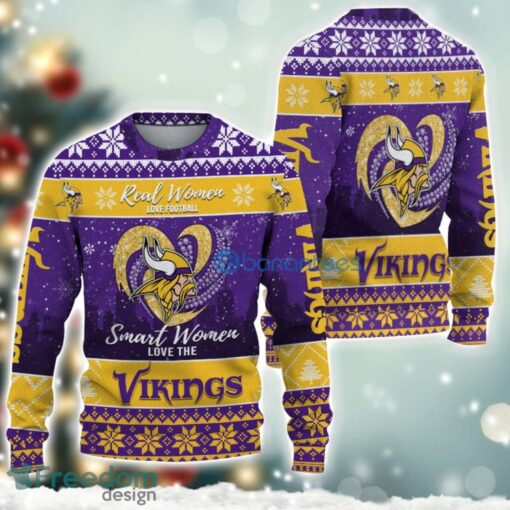 Minnesota Vikings Logo Ugly Christmas Sweater For Fans Men And Women Christmas Gift Ideas Product Photo 2