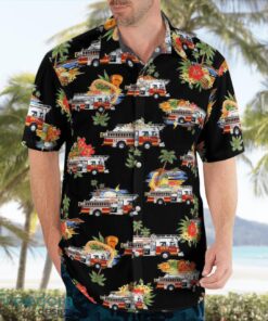 Missoula Rural Fire District Ladder Truck Beach Shirt For Team Product Photo 4