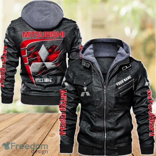 Mitsubishi 2D Leather Jacket For Men Custom Name Special Gift Ideas Product Photo 1