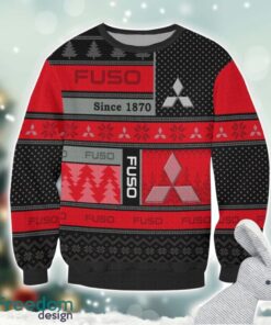 Mitsubishi Fuso Logo Ugly Christmas Sweater For Fans Men And Women Christmas Gift Ideas Product Photo 2