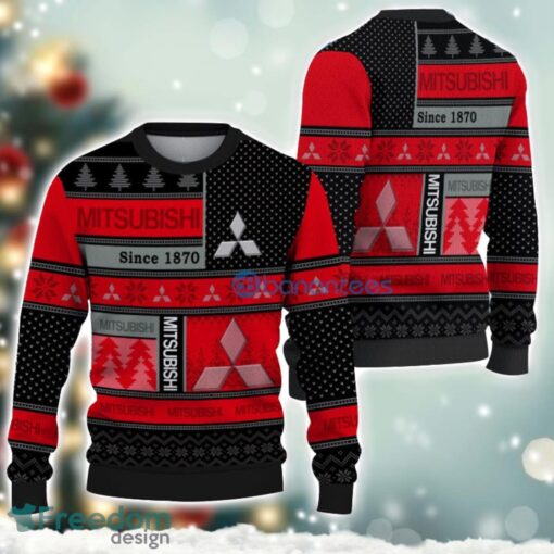 Mitsubishi Logo Ugly Christmas Sweater For Fans Men And Women Christmas Gift Ideas Product Photo 1