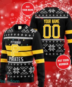 MLB Pittsburgh Pirates Logo Design Dark Sweatshirt Custom Name And Number Sweatshirt 3D