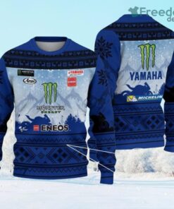 Monster Energy Yamaha MotoGP Christmas Ugly Sweater For Fan Gift Christmas Monster Energy Yamaha MotoGP Christmas Ugly Sweater For Fan Gift Christmas