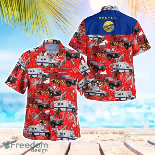 Montana Bigfork Fire Department Beach Shirt For Team Product Photo 1