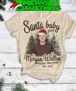 Morgan Wallen Santa Baby Christmas Tree Fleece Pajamas Set Christmas For Family - Morgan Wallen Santa Baby Christmas Tree Fleece Pajamas Set-2