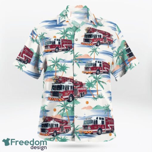 Morrisville, North Carolina Morrisville Fire-Rescue Department Hawaiian Shirt Product Photo 2