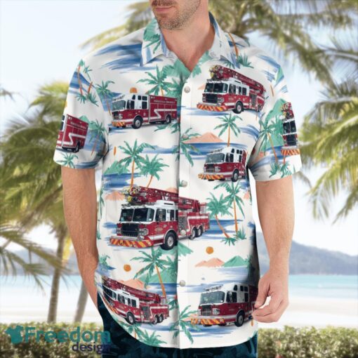 Morrisville, North Carolina Morrisville Fire-Rescue Department Hawaiian Shirt Product Photo 3