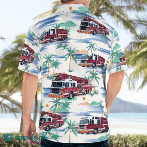 Morrisville, North Carolina Morrisville Fire-Rescue Department Hawaiian Shirt Product Photo 4