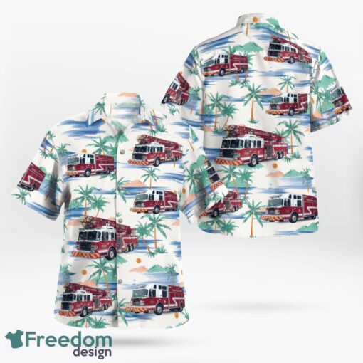 Morrisville, North Carolina Morrisville Fire-Rescue Department Hawaiian Shirt Product Photo 1