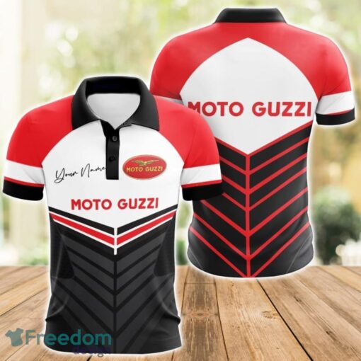 Moto-Guzzi 3D Polo Shirt For Car Lover Golf Fans Gift Polo Shirt Custom Name Product Photo 1