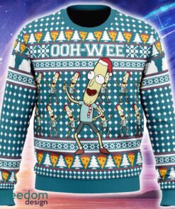 Mr. Poopybutthole Ohh Wee Rick n Morty Knitted Xmas Sweater Trending Holidays For Men Women Fans