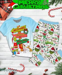 MT.Crumpit Grinch Road Who Ville Christmas Pajamas Set Men Women For Fans - MT.Crumpit Grinch Road Who Ville Christmas Pajamas Set-2