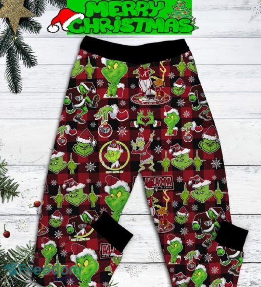 My Alabama Stole My Heart Grinch Pajamas Set Gift Family - My Alabama Stole My Heart Grinch Pajamas Set-3