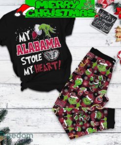 My Alabama Stole My Heart Grinch Pajamas Set Gift Family - My Alabama Stole My Heart Grinch Pajamas Set-1