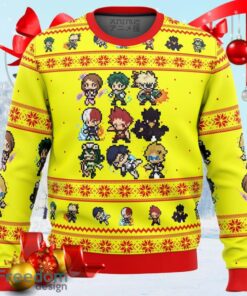 My Hero Academia Boku No Students Ugly Christmas Sweater, Meaningful Christmas Gift