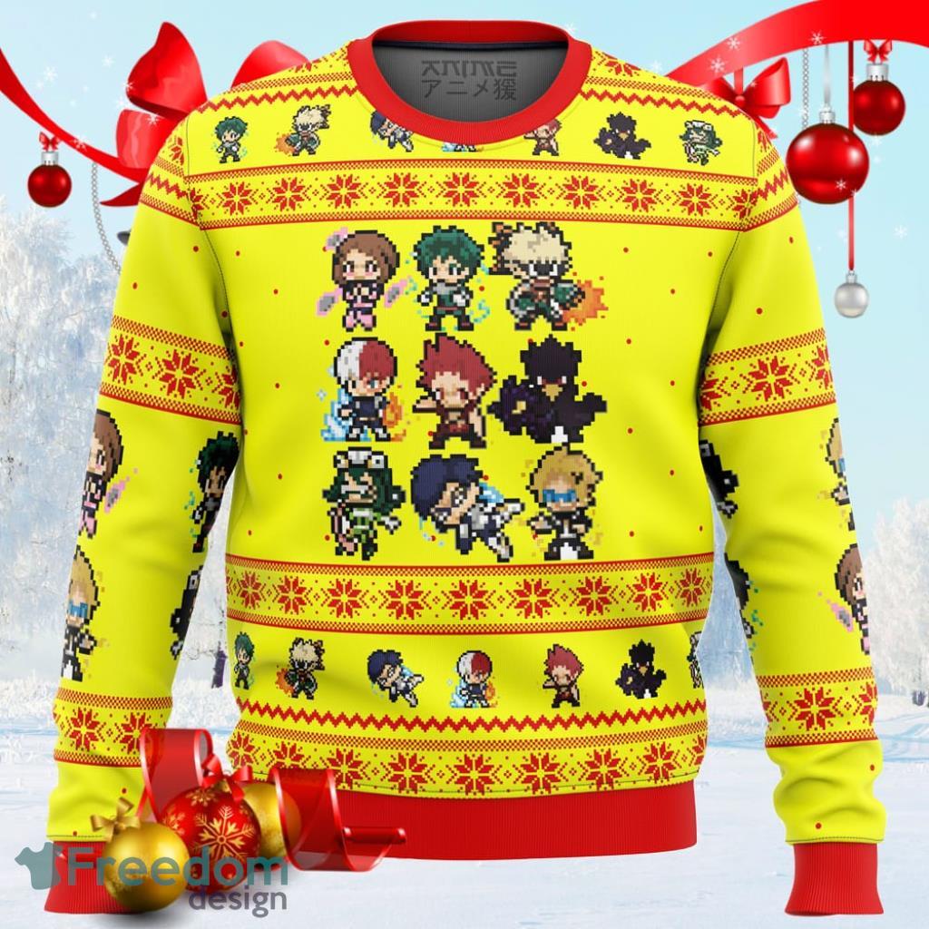 My Hero Academia Boku No Students Ugly Christmas Sweater, Meaningful Christmas Gift image My Hero Academia Boku No Students Ugly Christmas Sweater, Meaningful Christmas Gift Product Photo 1