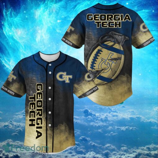 NACC Georgia Tech Yellow Jackets Logo Design For Fans Baseball 3D Shirt Jersey Shirt Product Photo 1