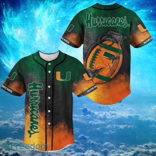 NACC Miami Hurricanes Logo Design For Fans Baseball 3D Shirt Jersey Shirt Product Photo 1