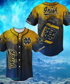 NACC Notre Dame Fighting Irish  Logo Design For Fans Baseball 3D Shirt Jersey Shirt