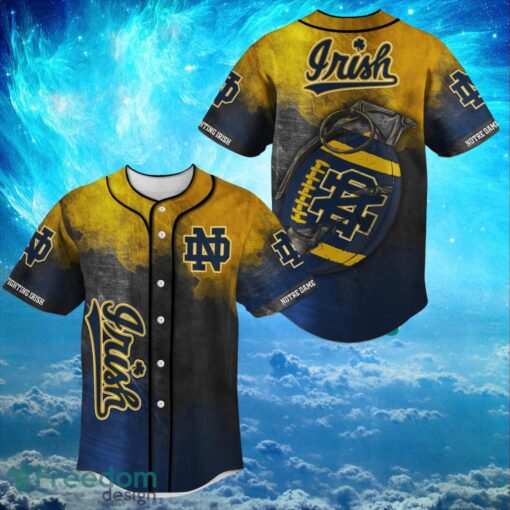 NACC Notre Dame Fighting Irish Logo Design For Fans Baseball 3D Shirt Jersey Shirt Product Photo 1